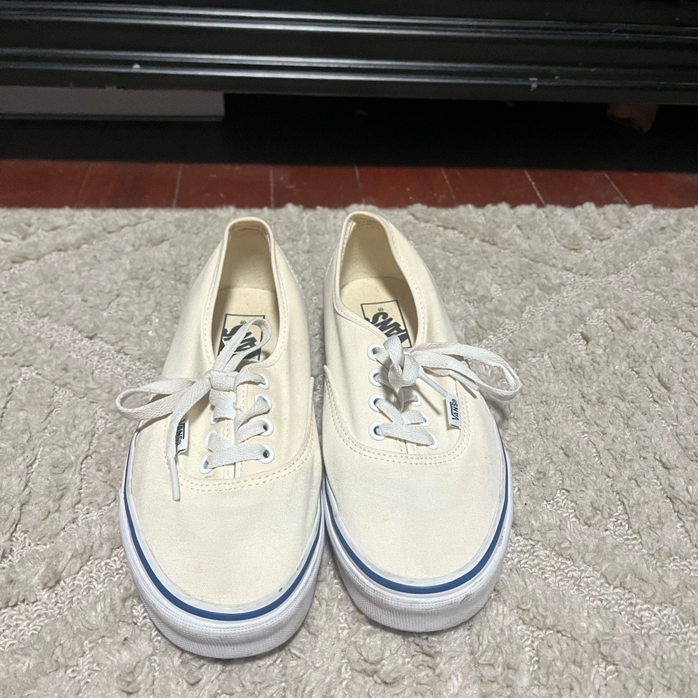 Cream Canvas Sneakers